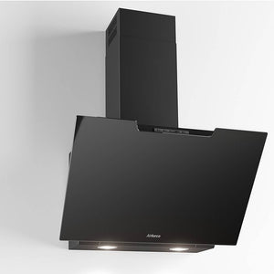 Airforce F212 60cm Wall Mounted Cooker hood with Soft push button control-Black Glass Finish