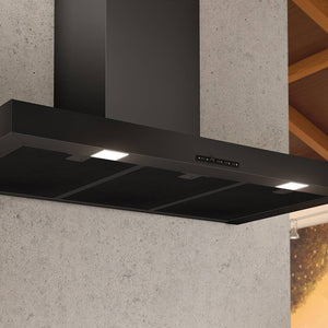 Airforce F53 S4 90cm Wall Mounted Cooker Hood with Soft Push Button Control- Black Finish