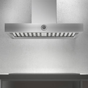 Airforce Vis Boxy 120cm Wall Mounted Cooker Hood with Electronic Rotary Control- Stainless Steel Finish