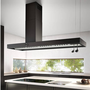 Airforce VIS BOXY Island Cooker Hood 180cm Extraction on Right Hand Side-Antracite finish