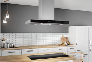 Airforce F206 90cm Island Cooker Hood with Integra System - Black - Devine Distribution Ltd