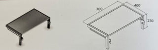 Airforce E-Cook 40cm BBQ Side Extension for All E-Cook BBQ's - Devine Distribution Ltd