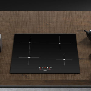 Airforce Pop 60-4B 60cm 4 Zone Touch Control Induction Hob with Black Glass Finish