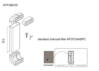 Airforce Standard Installation Kit For Aspira Centrale G5 On-Board Induction Cooktop With Extraction For Cabinet Plinth Height 10cm-16cm - Devine Distribution Ltd
