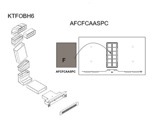 Airforce Standard Installation Kit For Aspira Centrale G5 On-Board Downdraft Hob for 6cm-9cm Plinth Height - Devine Distribution Ltd