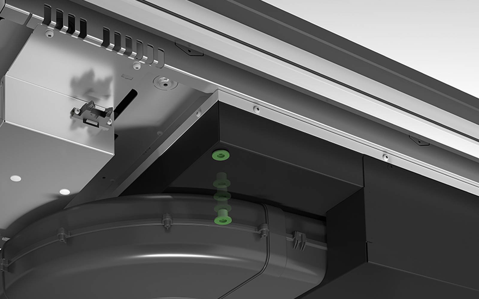 Airforce 0n-Board Essence 83cm Induction Hob with Central Downdraft-Touch control Black Glass finish