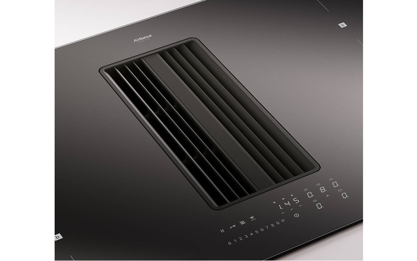 Airforce On-Board Smart 83cm Induction hob with Central Downdraft Extraction