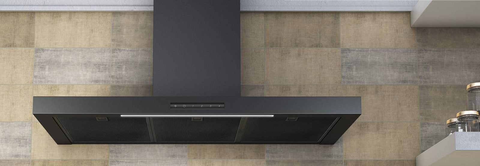 Airforce B-OX TSLE 90cm Wall Mounted cooker hood with Touch Control- Black