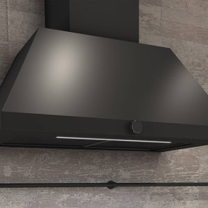 Airforce ICONIC 80cm Wall Mounted Cooker Hood with Rotary dial control- Black Finish