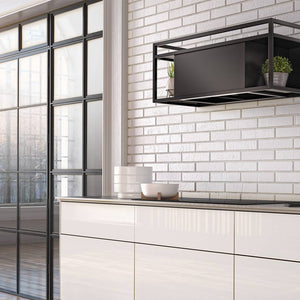 Airforce Q-BIC 120cm Wall Mounted Cooker Hood Anthricite Painted Steel & Glass