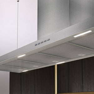 Airforce T-INK 145cm Island Cooker hood in Stainless Steel - Front & Rear Touch Control