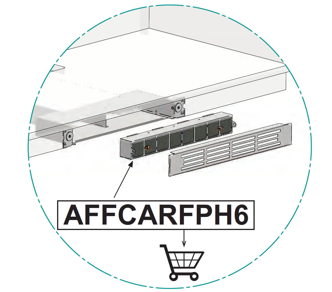 Airforce AFFCARFPH6 Ducting Carbon Filter For KRFH6 Filtering Outlet
