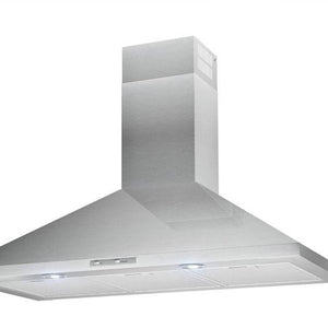 60cm LED Lamp Chimney Style Cooker Hood - Airforce F0 D2 - St/Steel - Product Image