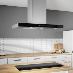 Airforce F206 90cm Island Cooker Hood with Integra System - Black