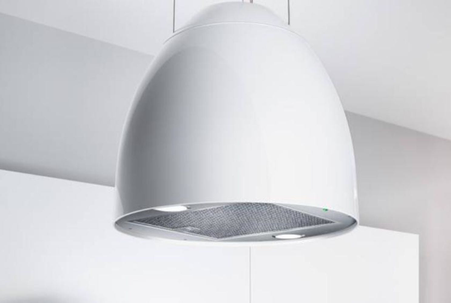 Airforce New Moon 45cm Island Cooker Hood with Integra System - White