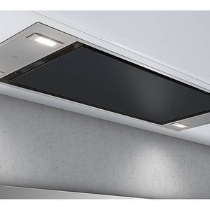 Airforce F96 TLC 83cm Built-In or Ceiling Cooker Hood Stainless Steel & Black glass with integra system