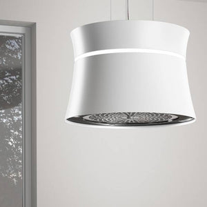 Sophie 50cm Island Lamp Cooker Hood with Integra System - White
